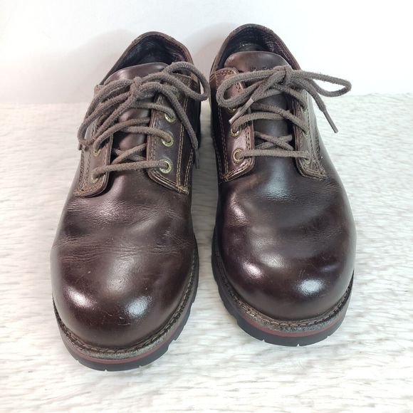 L.L. Bean Tek 2.5 Shoes Men\'s Sz 7 Brown Leather Oxford / Work Lace Up Low Top main image 5